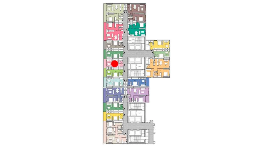 2-комнатная квартира 64.41 м²  4/4 этаж