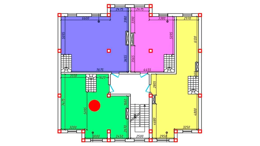 2-xonali xonadon 74.8 m²  5/5 qavat