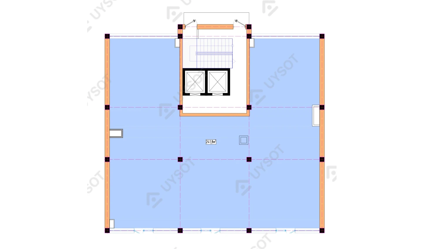 1-xonali xonadon 241.8 m²  1/1 qavat