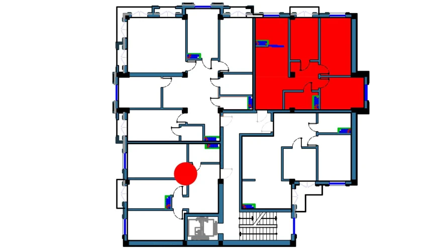 2-xonali xonadon 64 m²  6/6 qavat