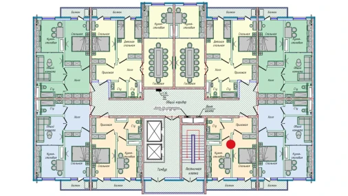 1-комнатная квартира 42.63 м²  16/16 этаж