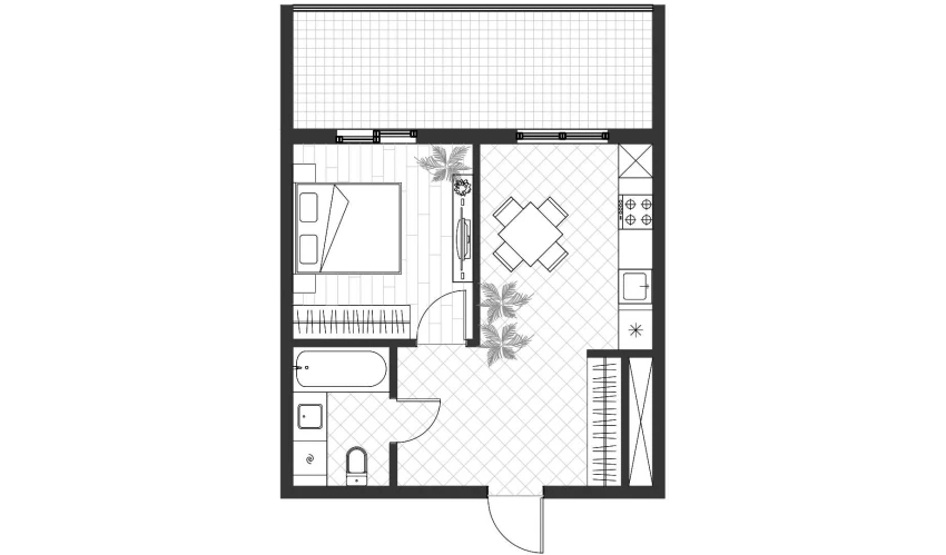 1-комнатная квартира 36 м²  10/14 этаж | Жилой комплекс PARVOZ