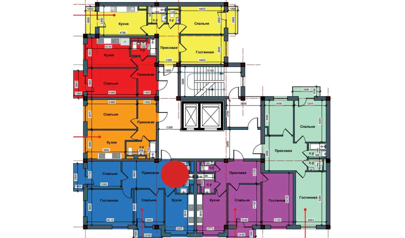 3-комнатная квартира 77.3 м²  3/3 этаж