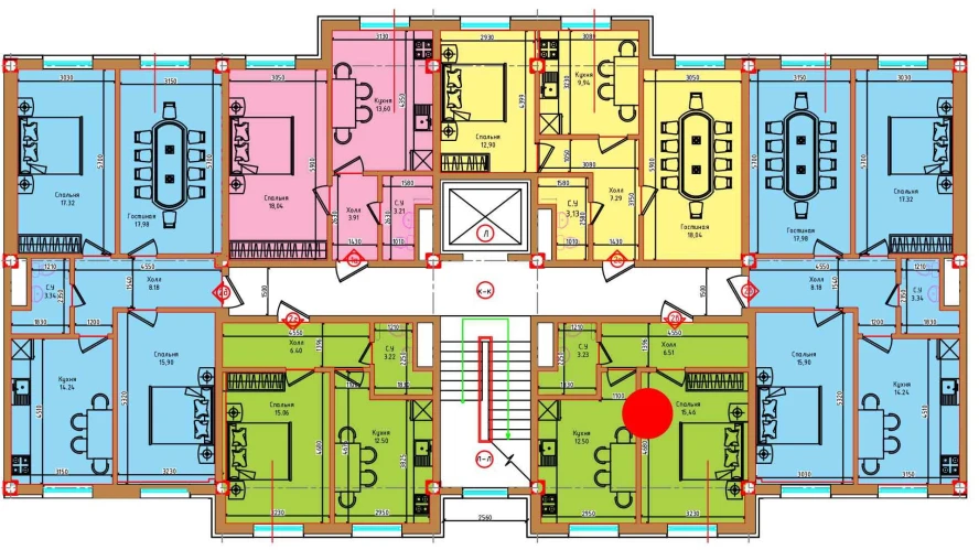 1-xonali xonadon 37.7 m²  1/1 qavat