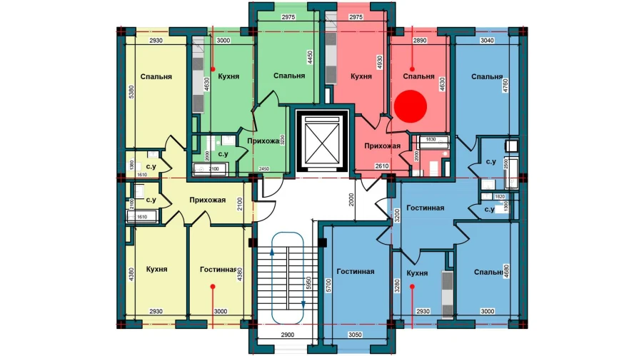 1-xonali xonadon 38.6 m²  1/1 qavat