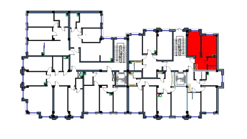 1-xonali xonadon 38.5 m²  2/9 qavat | FLORYA RESIDENCE Turar-joy majmuasi