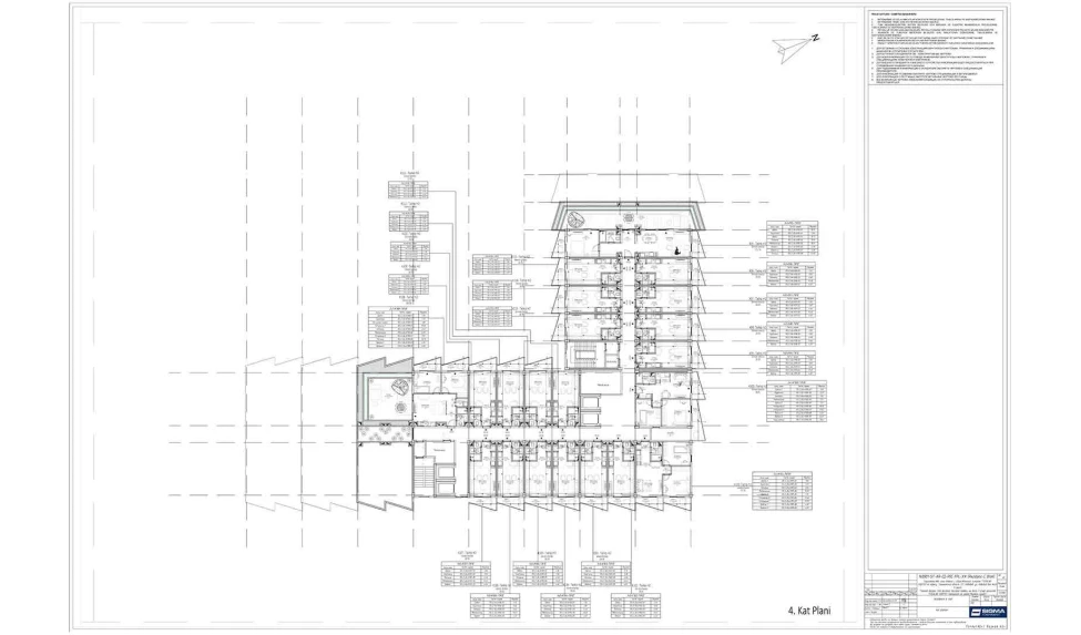 1-xonali xonadon 24.643 m²  4/4 qavat