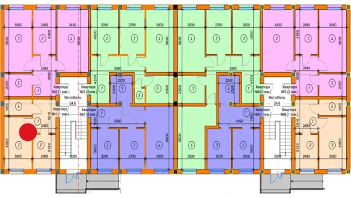 1-комнатная квартира 33.49 м²  1/1 этаж