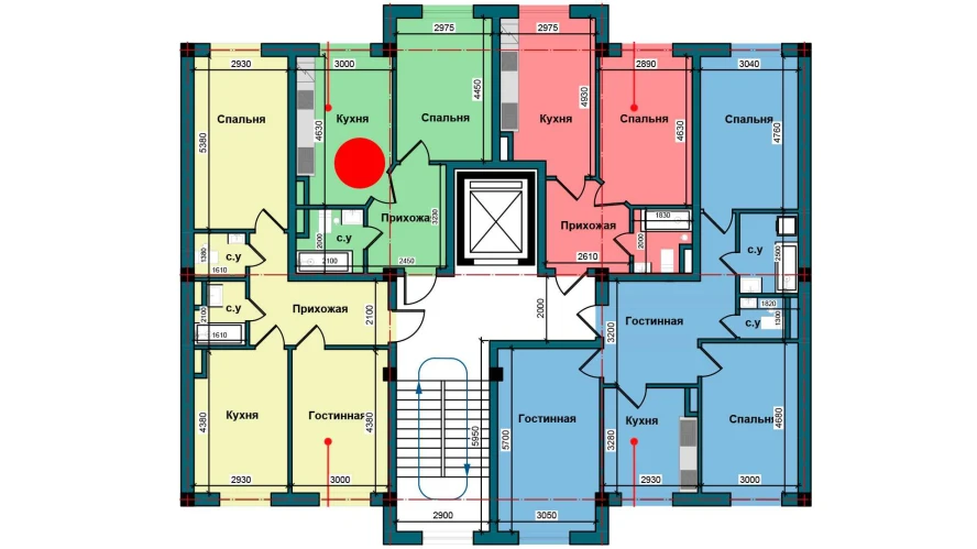 1-комнатная квартира 39.4 м²  1/1 этаж