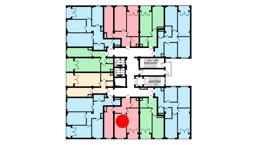 2-комнатная квартира 66.6 м²  5/5 этаж