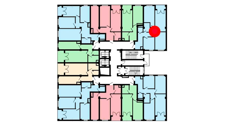 3-комнатная квартира 82 м²  4/4 этаж