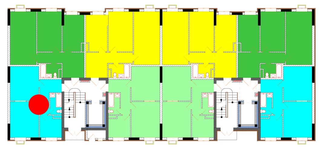 2-xonali xonadon 50.3 m²  2/2 qavat