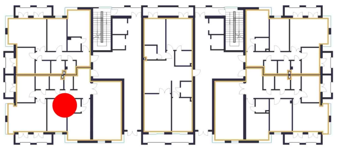 4-xonali xonadon 134.9 m²  5/5 qavat