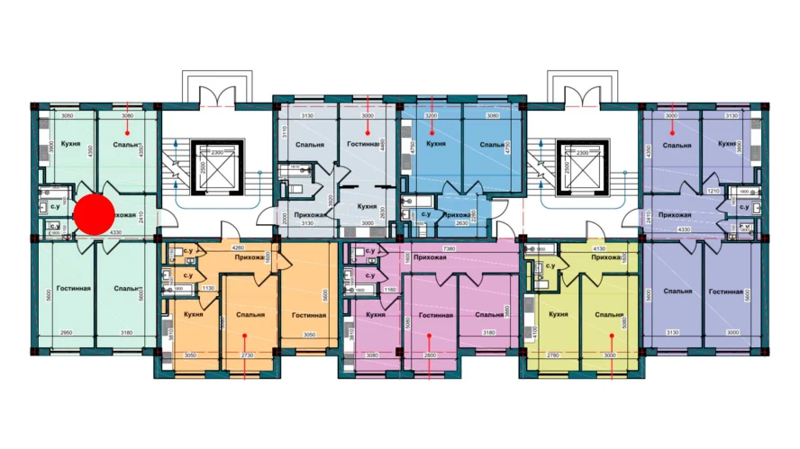 3-xonali xonadon 78.6 m²  1/1 qavat