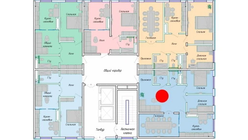 3-комнатная квартира 79.39 м²  1/12 этаж | Жилой комплекс SERGELI CITY