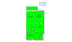 2-комн. квартира 51.15 м²  2/9 этаж | Жилой комплекс PROVANS