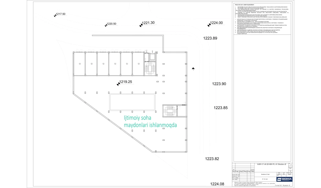 1-xonali xonadon 21.97 m²  0/0 qavat