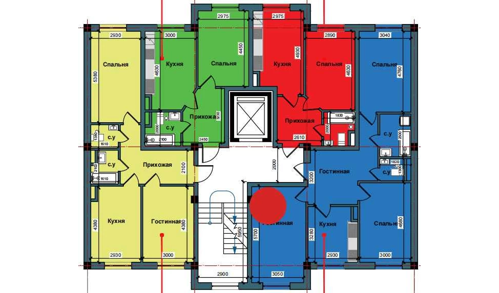 3-комнатная квартира 78.5 м²  1/1 этаж