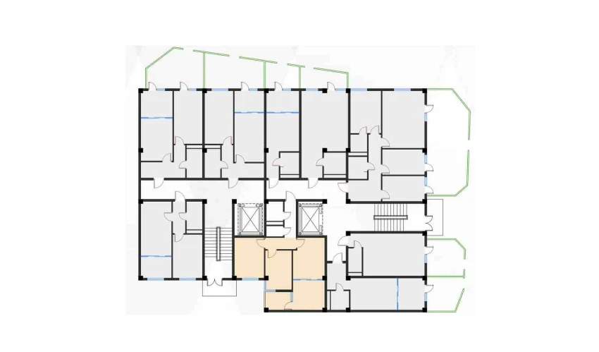 3-комнатная квартира 55.16 м²  1/7 этаж | Жилой комплекс Bochka Resort