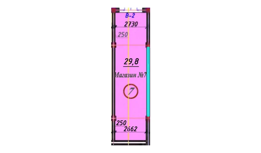 2-xonali xonadon 32.5 m²  1/1 qavat