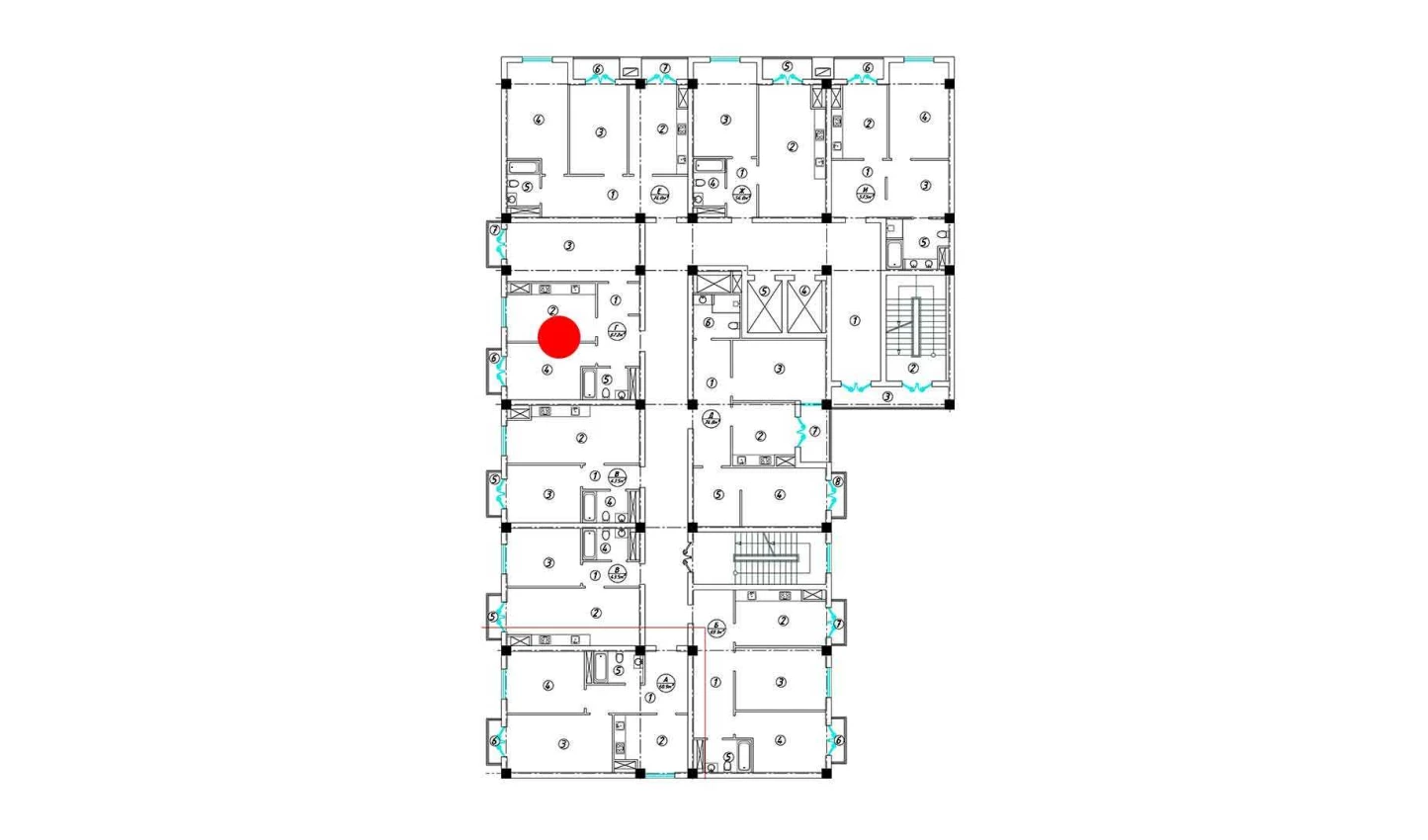 3-комнатная квартира 67.2 м²  12/12 этаж