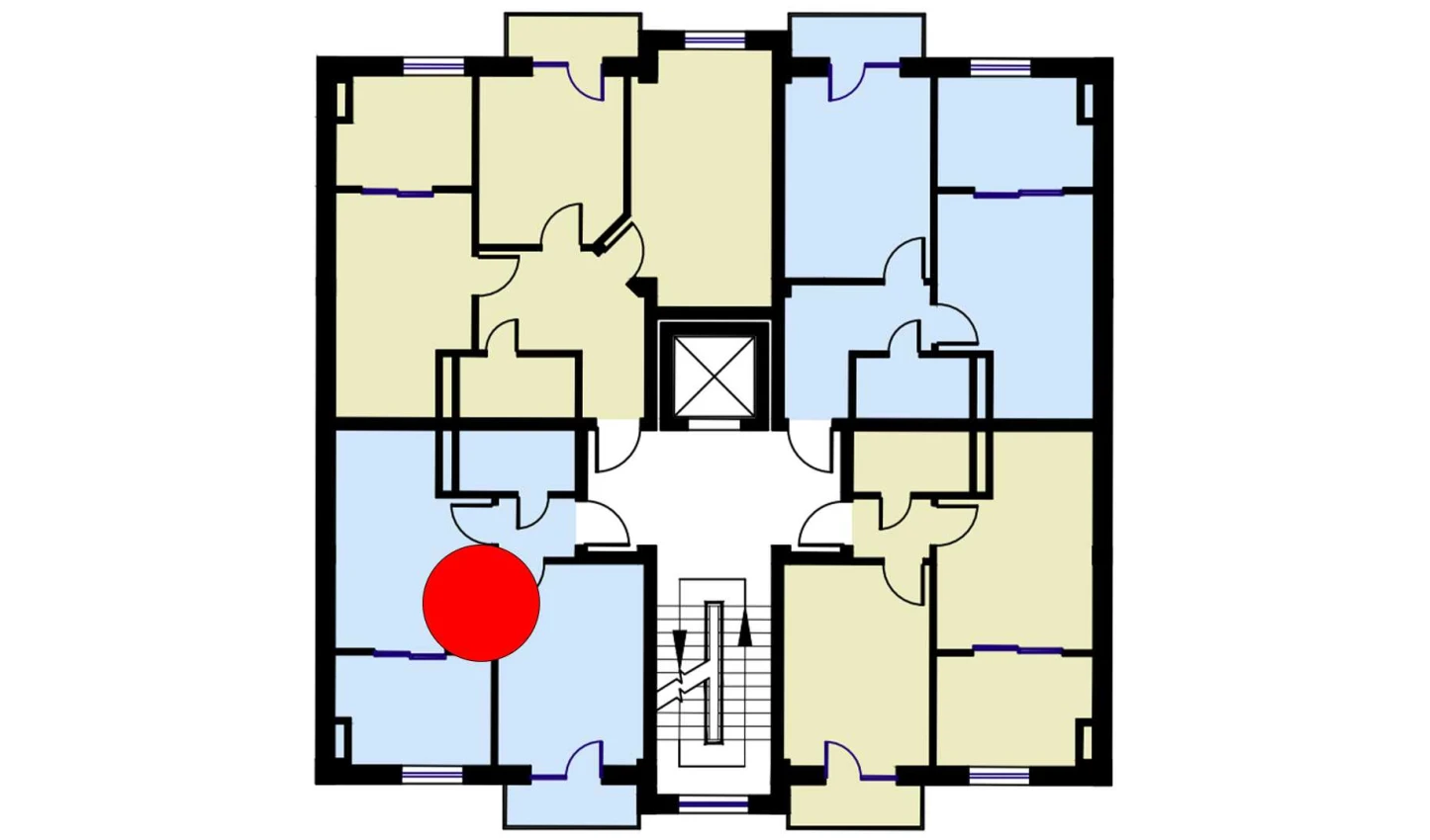 2-комнатная квартира 47.8 м²  2/2 этаж