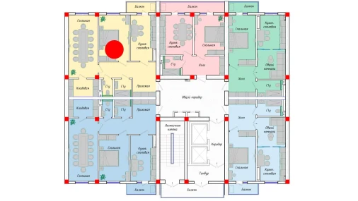 2-комнатная квартира 78.7 м²  12/12 этаж | Жилой комплекс SERGELI CITY