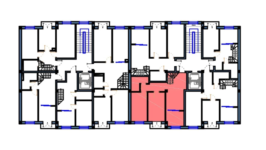 2-xonali xonadon 67.5 m²  9/9 qavat