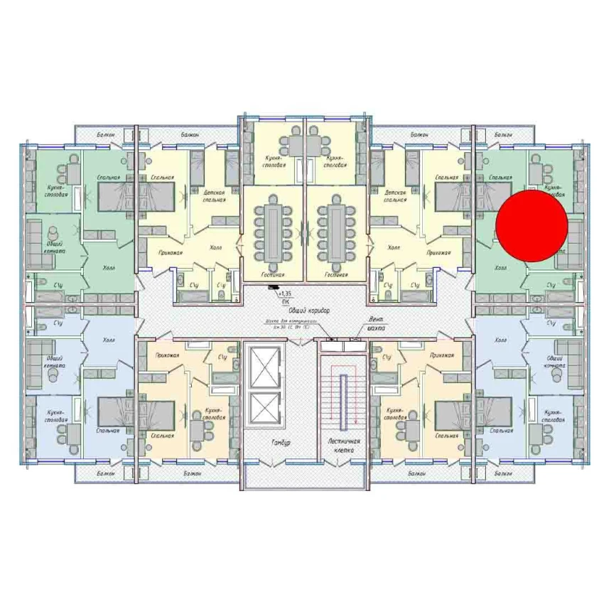 2-комнатная квартира 50.7 м²  13/13 этаж