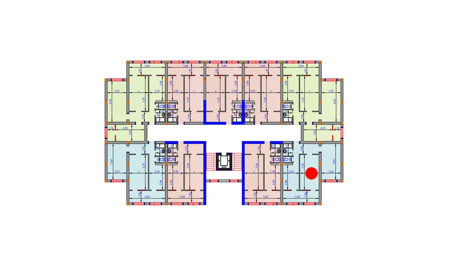 2-комнатная квартира 77.7 м²  4/4 этаж