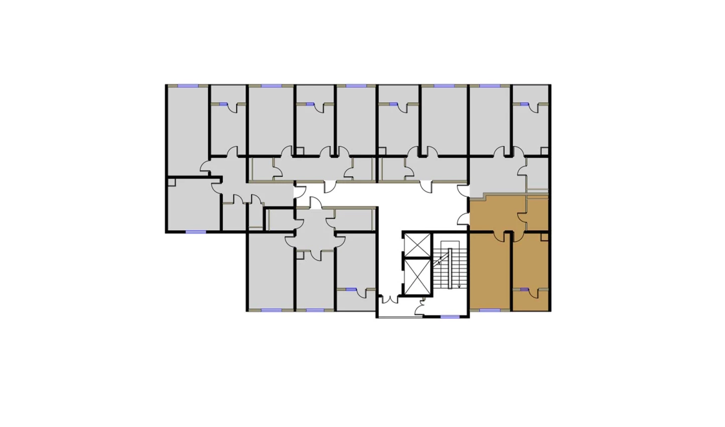 1-комнатная квартира 54.8 м²  7/7 этаж