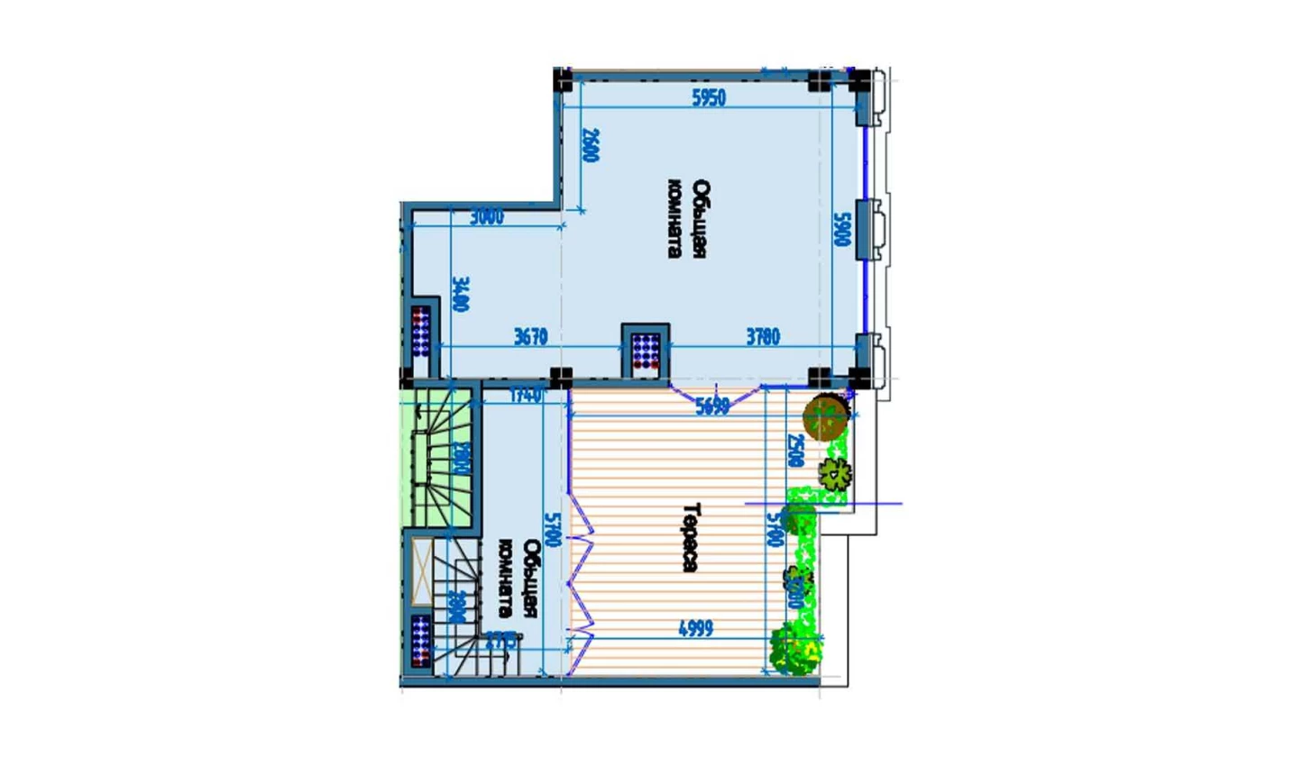 3-комнатная квартира 87.5 м²  9/9 этаж