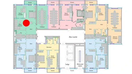 3-xonali xonadon 75.44 m²  8/12 qavat | SERGELI CITY Turar-joy majmuasi