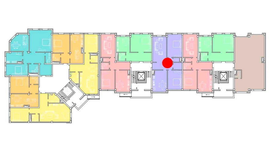 4-комнатная квартира 109.54 м²  1/1 этаж