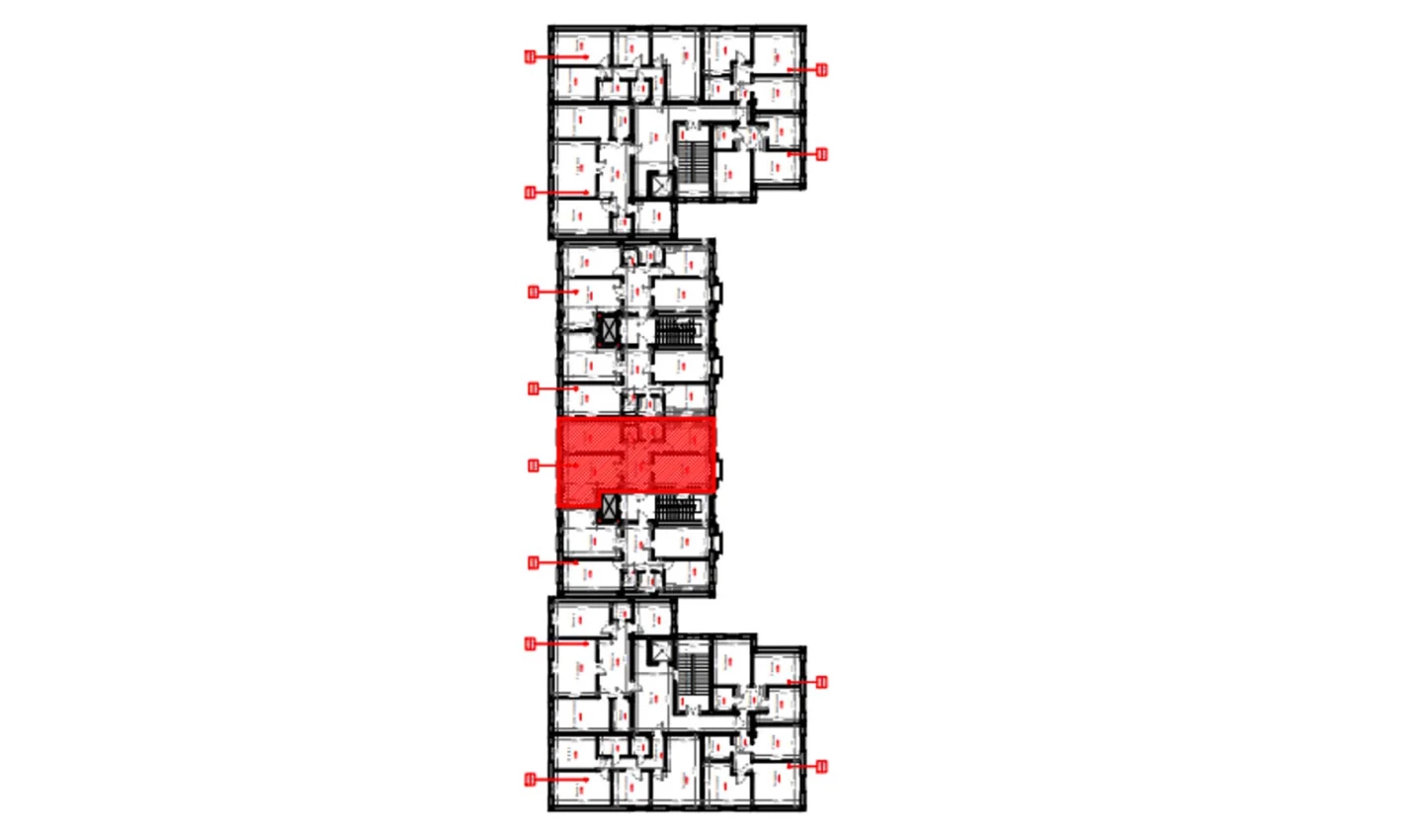 3-комнатная квартира 80.7 м²  3/3 этаж