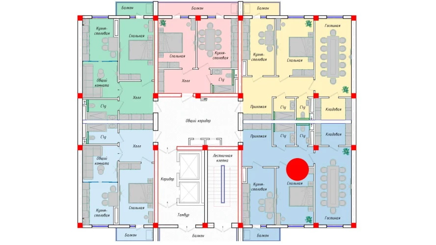 2-xonali xonadon 79.18 m²  11/11 qavat