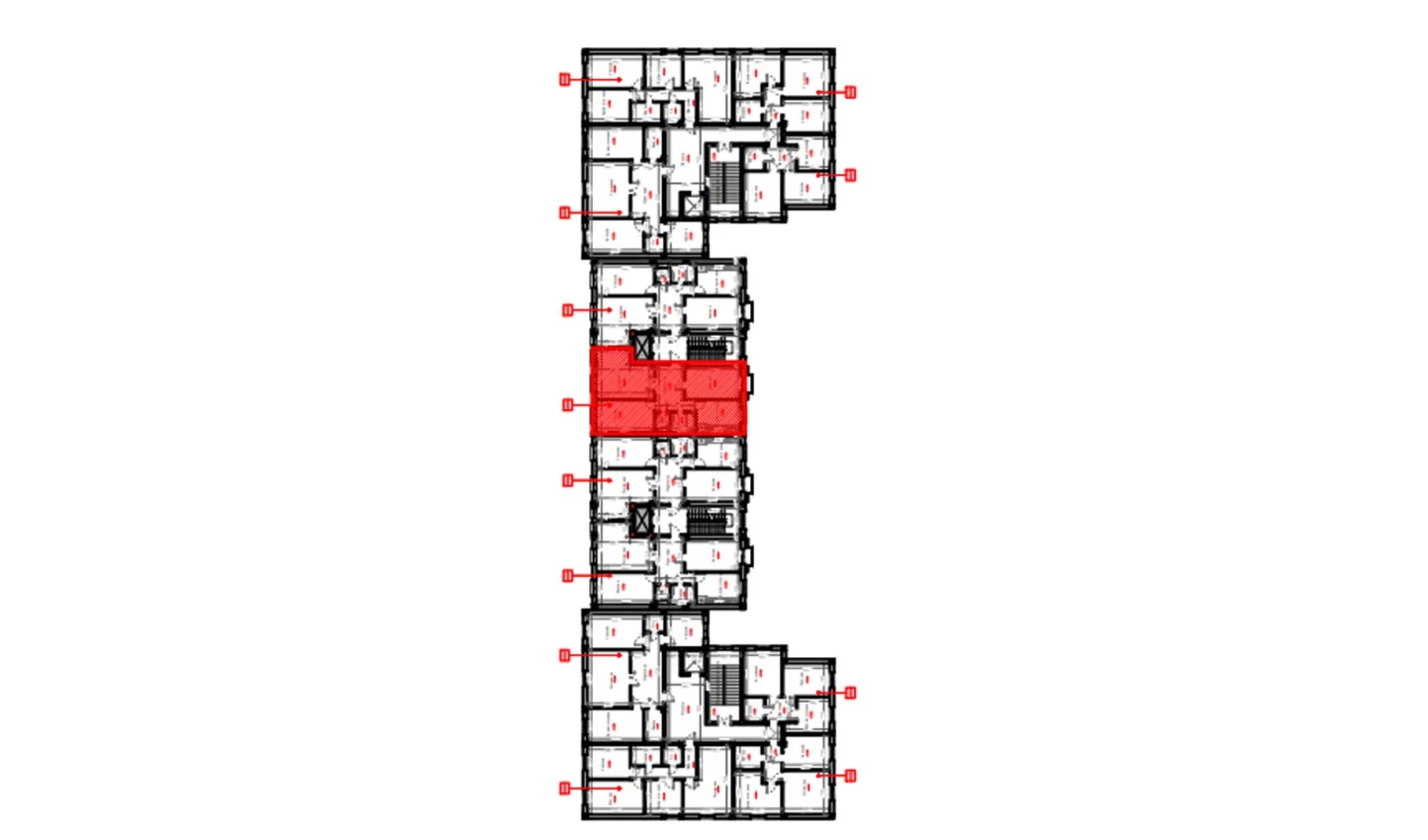 3-xonali xonadon 80.7 m²  3/3 qavat