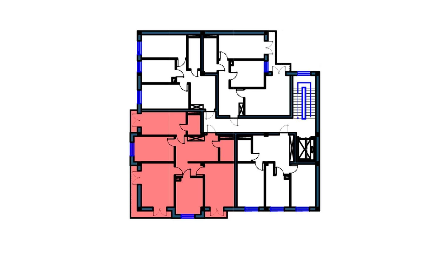 4-комнатная квартира 103 м²  3/3 этаж