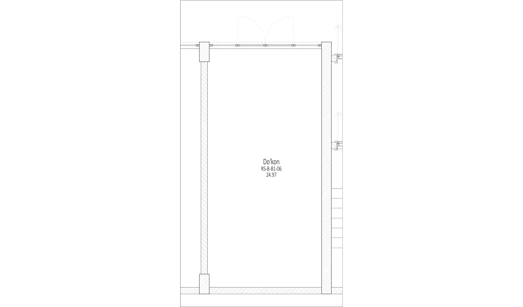 1-xonali xonadon 21.97 m²  0/0 qavat