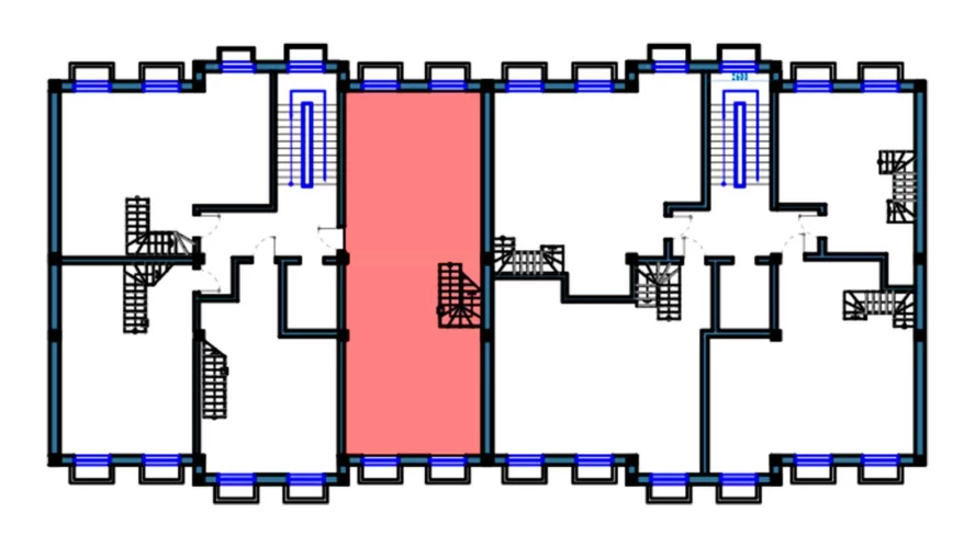 3-xonali xonadon 92.5 m²  1/1 qavat