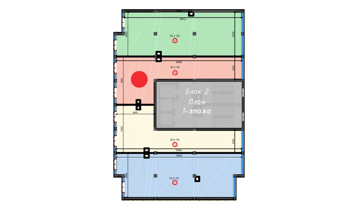 1-xonali xonadon 82 m²  3/3 qavat