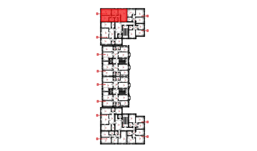 3-комнатная квартира 80.3 м²  3/9 этаж | Жилой комплекс FIDOKOR