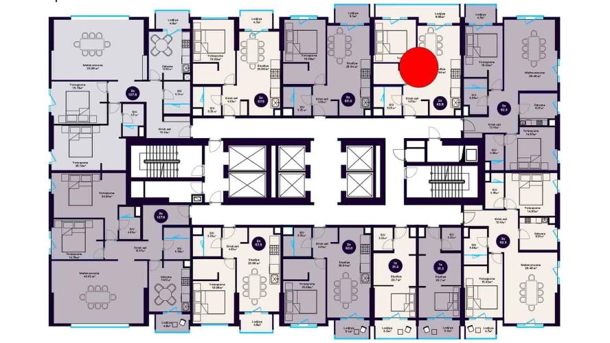 2-комнатная квартира 63.8 м²  13/13 этаж