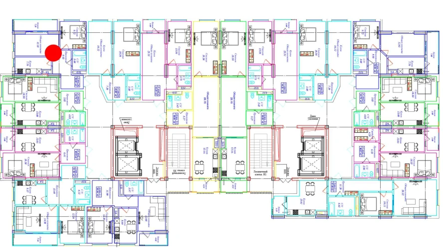 2-комнатная квартира 50.66 м²  9/9 этаж