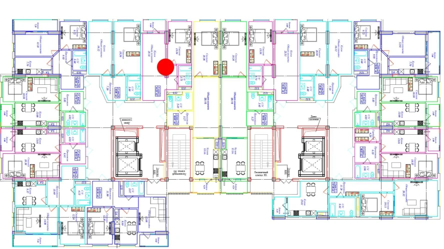 1-комнатная квартира 44.2 м²  1/1 этаж