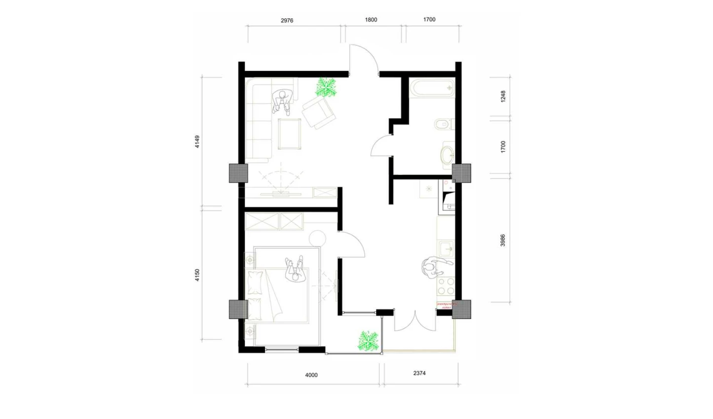 2-xonali xonadon 56.6 m²  10/10 qavat