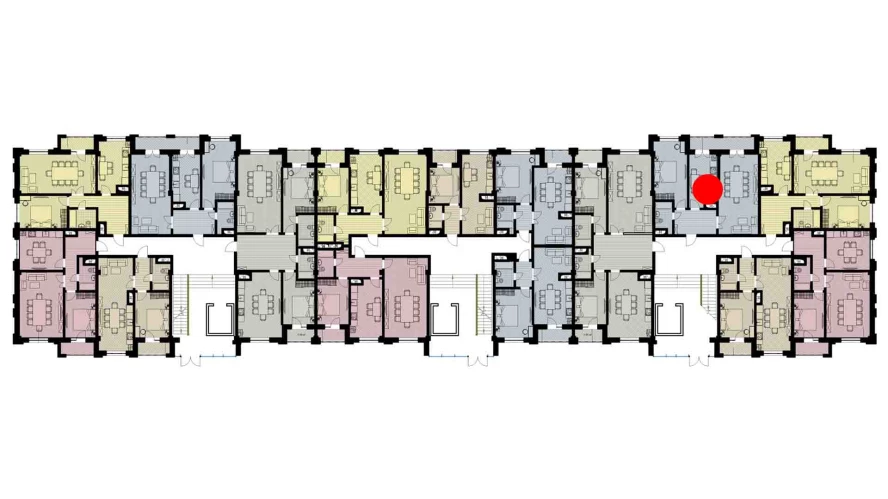 2-комнатная квартира 71.69 м²  2/2 этаж