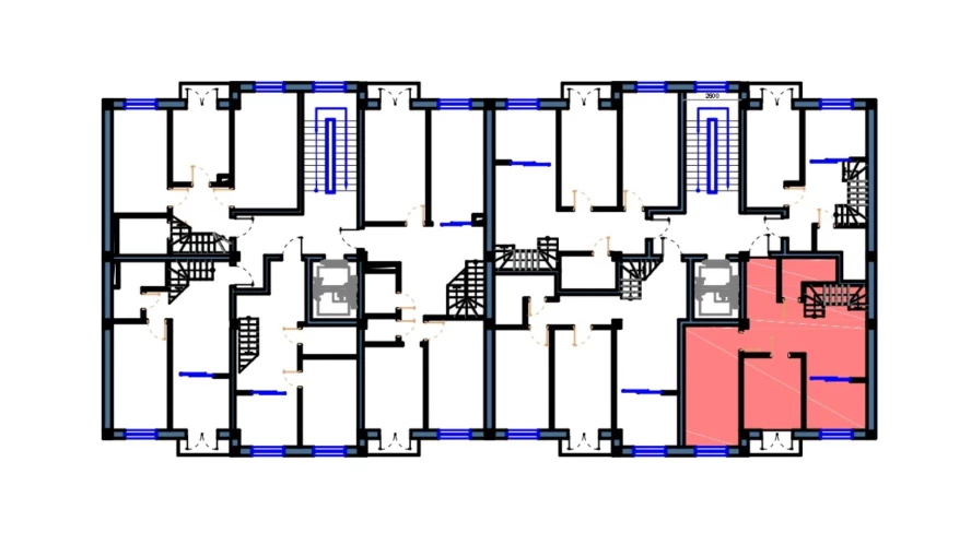 2-xonali xonadon 62.5 m²  9/9 qavat