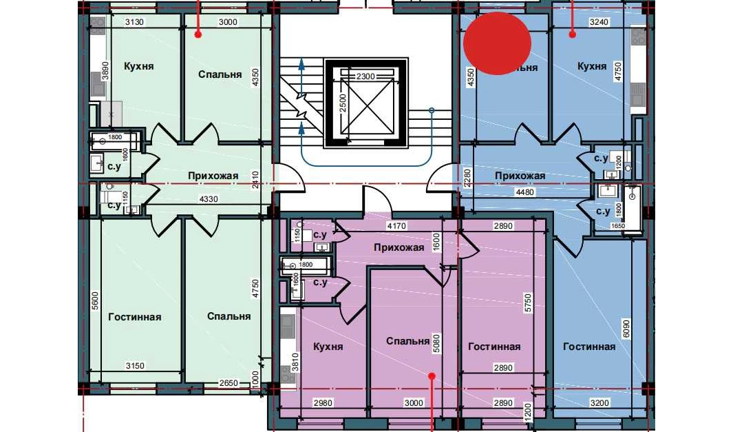 1-xonali xonadon 67 m²  3/3 qavat