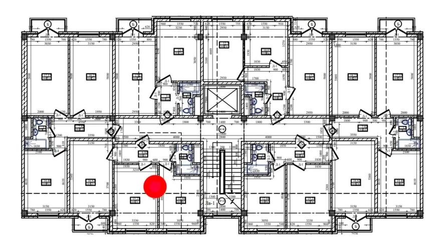 2-комнатная квартира 55.97 м²  5/5 этаж